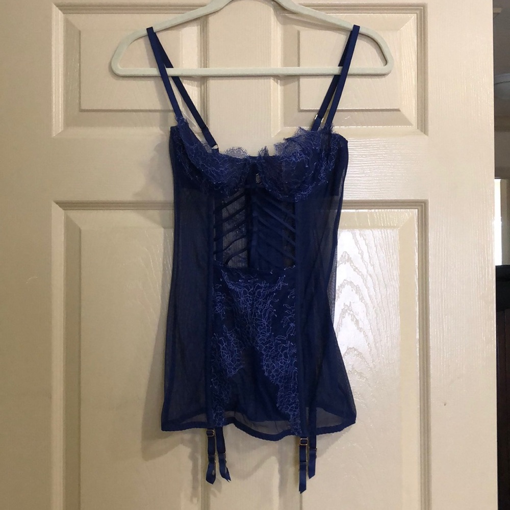 Victoria Secret Blue Corset 34C